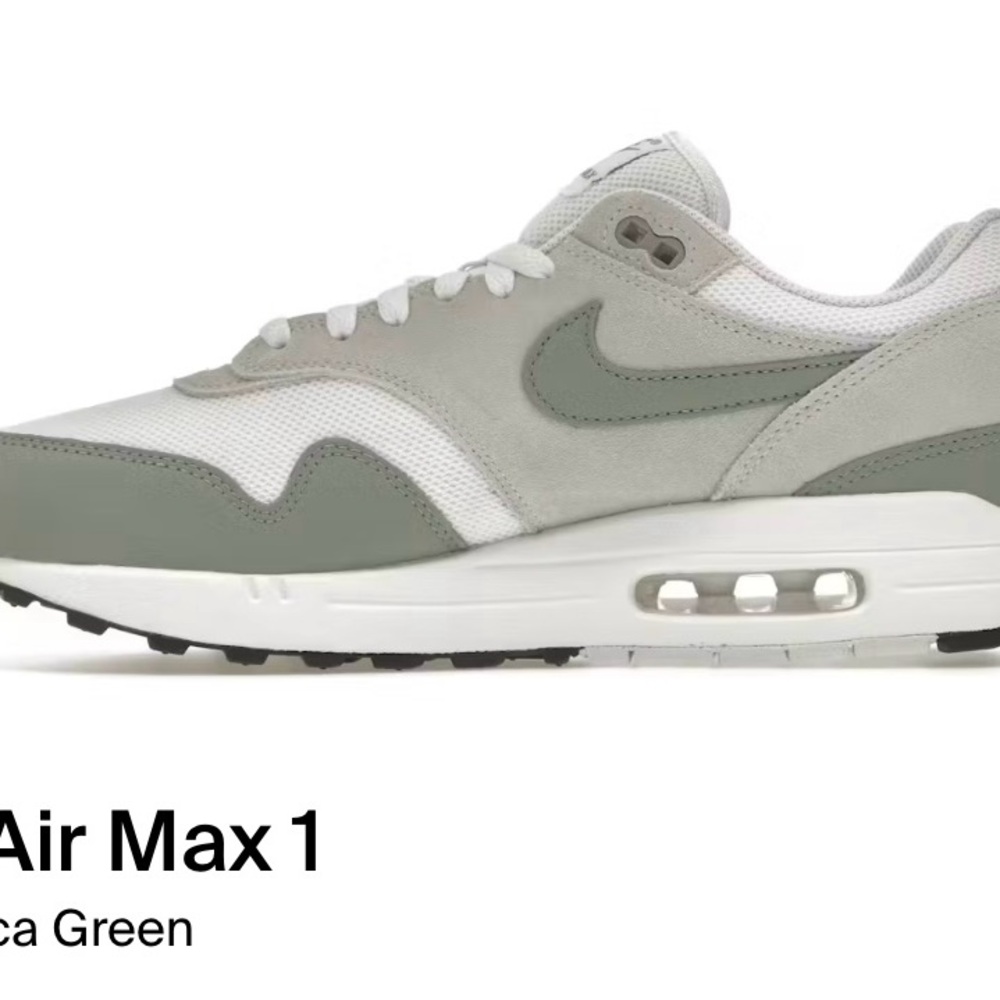 Men's Nike Air Max 1 SC White/Mica Green-Photon Dust DZ4549-100 NIB men’s sz 8.5